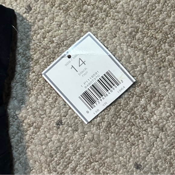 NWT Elegant Stunning Size 14 Black Lined Black Dress Alfred Sung Pure - Picture 5 of 5